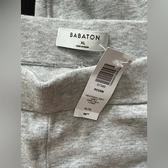 NWT Aritzia Babaton Rodin Jogger heather light grey XL - Picture 8 of 9